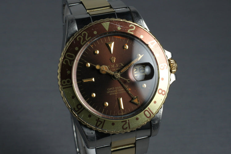 1979 Rolex Two Tone GMT 1675 with Root Beer Dial