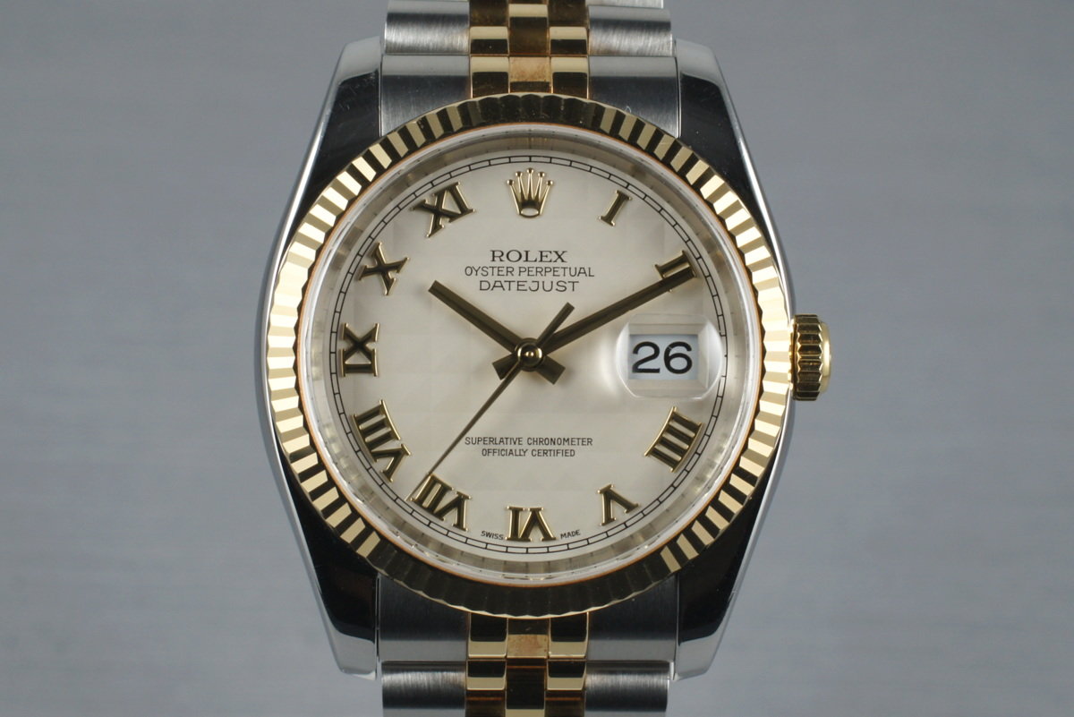 HQ Milton 2003 Rolex Two Tone DateJust 116233 with Box and