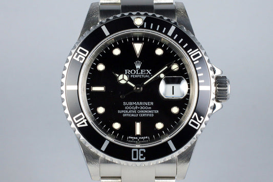 2006 Rolex Submariner 16610 with Box and Papers