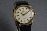 1955 Rolex 18K Oyster Perpetual  6564 with a waffle dial