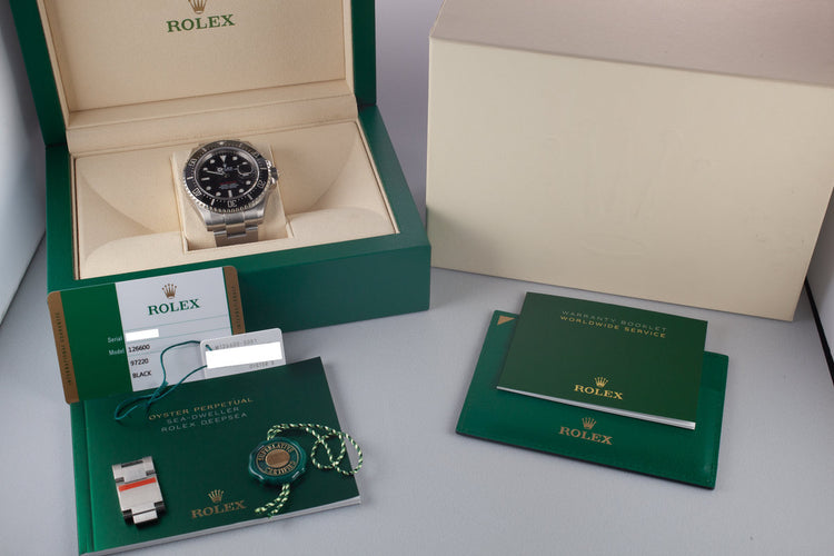 2018 Rolex Ceramic Sea-Dweller 126600 with Box and Papers