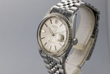 1963 Rolex DateJust 1601 SWISS Only No Lume SIlver Dial