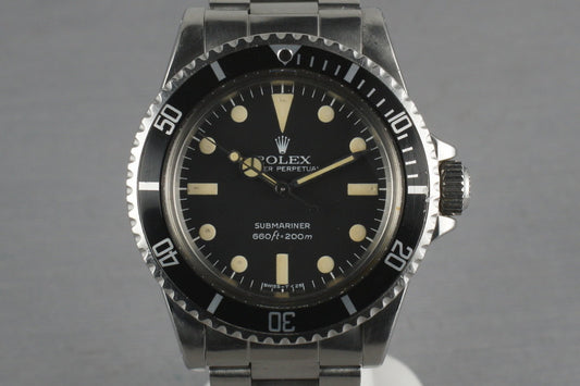 Rolex Submariner 5513 Maxi with box and papers