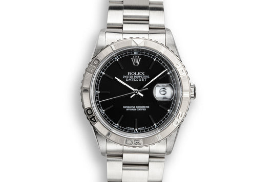1995 Rolex DateJust 16264 "Thunderbird" Black Dial