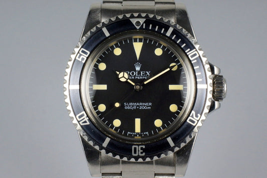 1983 Rolex Submariner 5513 Mark V Maxi Dial