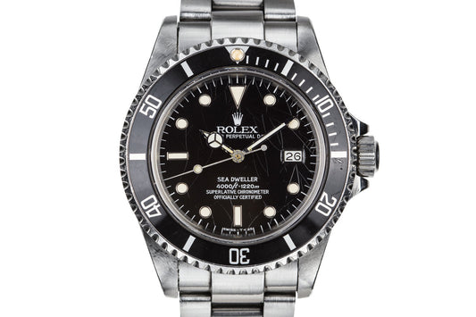 1984 Rolex Sea-Dweller 16660 with Spider Cracked Dial