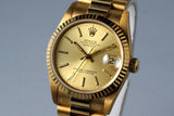 1991 Rolex YG MidSize Datejust 68278 with Box and Papers