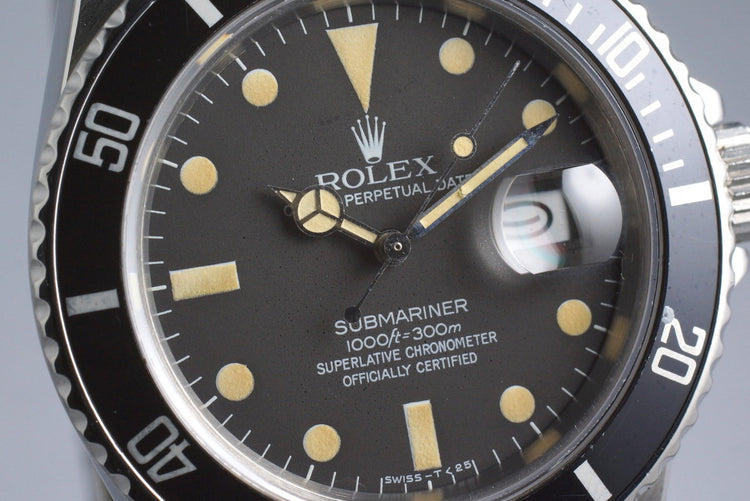 1983 Rolex Submariner 16800 with Box and Papers