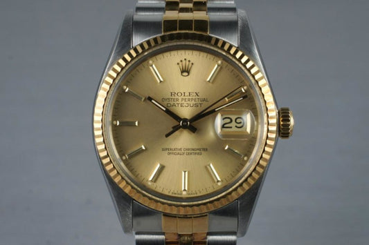 1986 Rolex Two Tone Datejust 16013