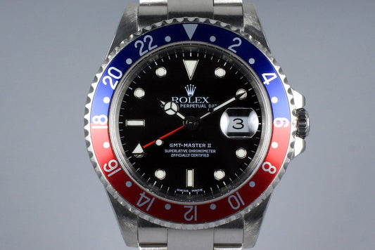 2000 Rolex GMT II 16710 with Box and Papers