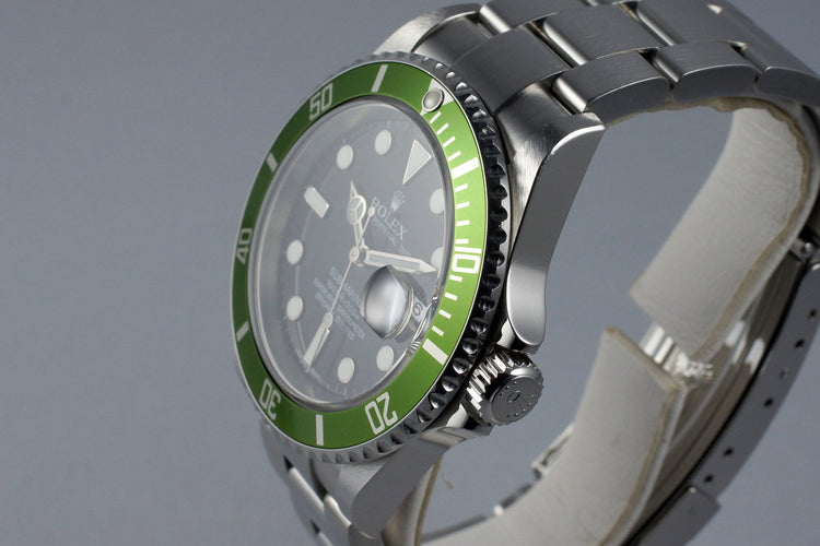 2006 Rolex Green Submariner 16610V