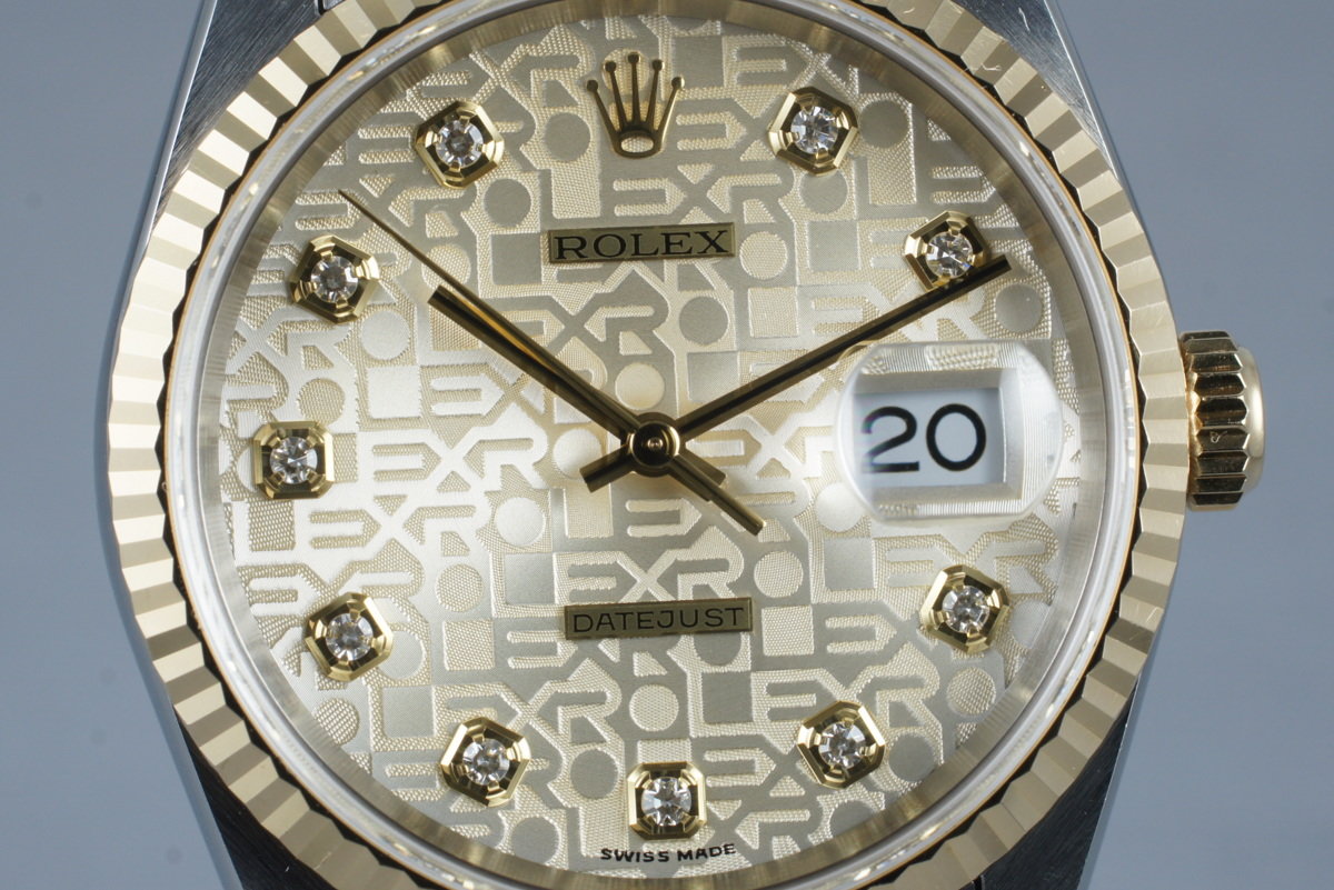 HQ Milton - 1997 Rolex Two Tone DateJust 16233 Factory Diamond
