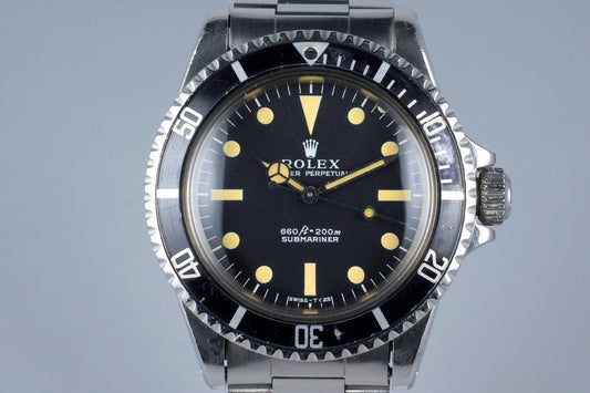 1970 Rolex Submariner 5513 Serif Dial