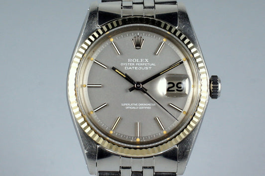 1972 Rolex DateJust 1601 Matte Silver Dial