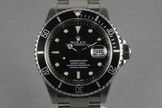 2000 Rolex Submariner 16610 P serial