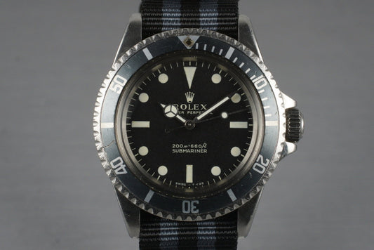 1967 Rolex Submariner 5513 Meters First