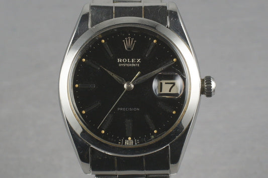 Rolex Steel Precision Oyster Date 6694 with gilt print