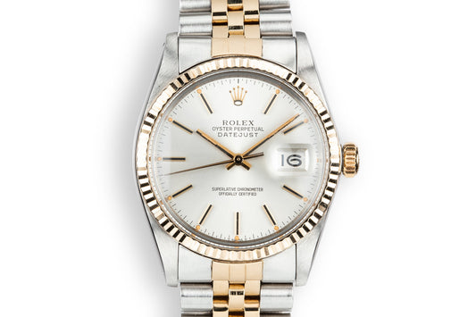 1981 Rolex Two-Tone DateJust 16013 Silver Dial