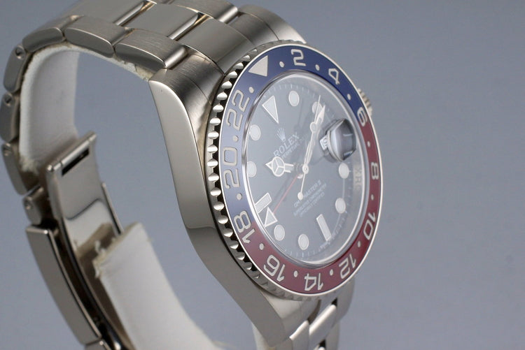 2014 Rolex WG GMT II 116710BLRO with Box and Papers