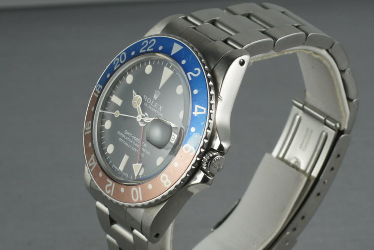 Rolex GMT  1675 Mark 1 with Double Punched Papers