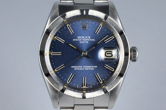1972 Rolex Date 1501 Blue Sigma Dial