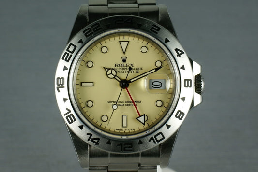 Rolex Explorer II  16550  Cream Dial with Papers