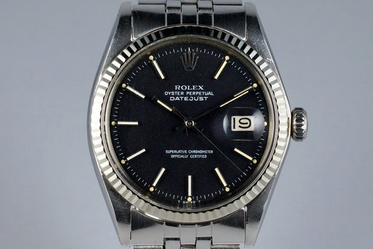 1970 Rolex DateJust 1601 Rare Matte Black Dial