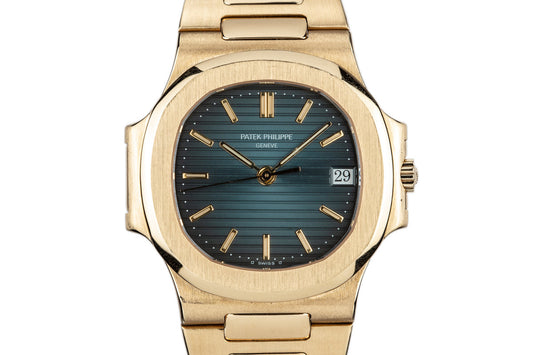 1992 18L YG Patek Phlippe Nautilus 3800/1 with Box and Extract from the Archives