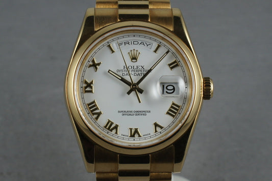 2000 Rolex President 118238 with Smooth bezel aging to a rosy patina