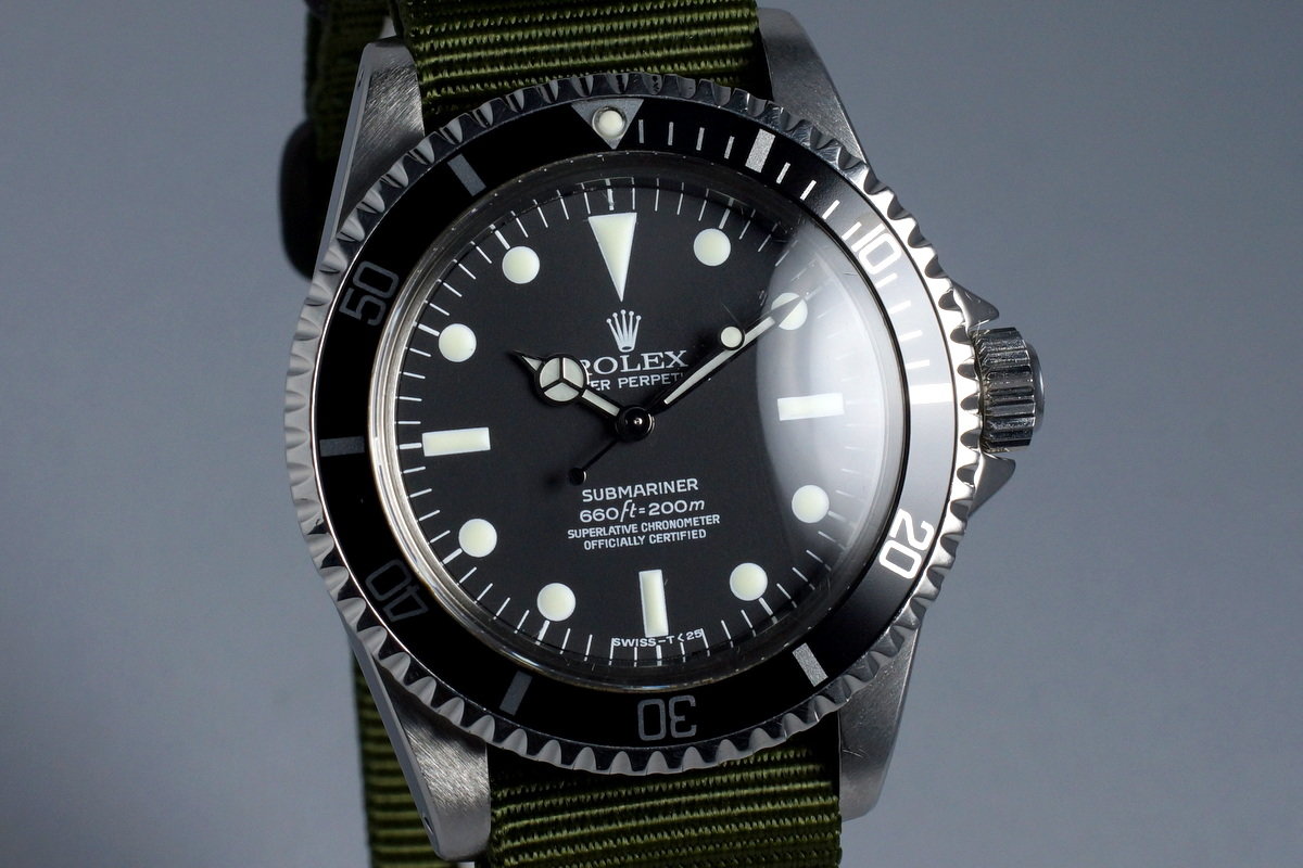 HQ Milton 1962 Rolex Submariner 5512 PCG with Service Dial