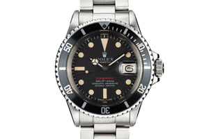 1970 Rolex Red Submariner 1680 MK IV Dial with 