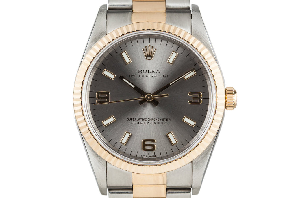 1999 Rolex Oyster Perpetual 14233 Grey Dial