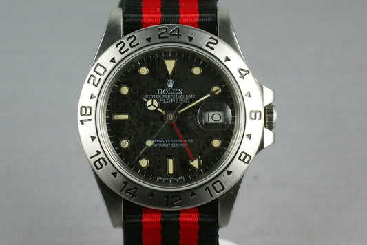 Rolex Explorer II  16550  Black Rail Dial
