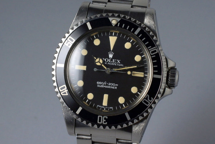 1978 Rolex Submariner 5513 Mark I Maxi Dial