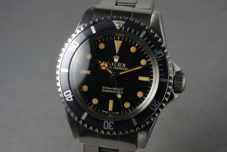 1964 Rolex Submariner 5513 with Glossy Gilt Dial  Papers