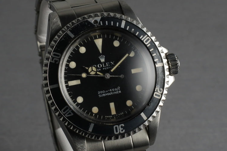 1967 Rolex Submariner 5513 Meters First with 7206 bracelet