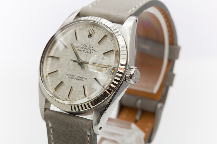 1983 ROLEX DateJust 16014 with Silver Linen Dial