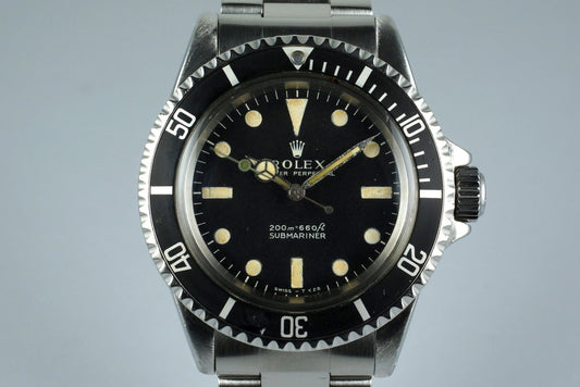 1968 Rolex Submariner 5513 Meters First
