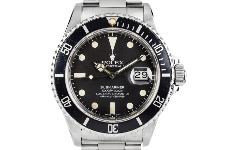 1982 Rolex Submariner 16800 with Matte Dial