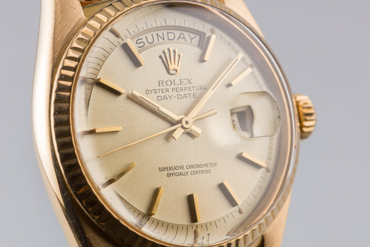 1968 Vintage Rolex 18K YG Day-Date 1803 Champagne Dial