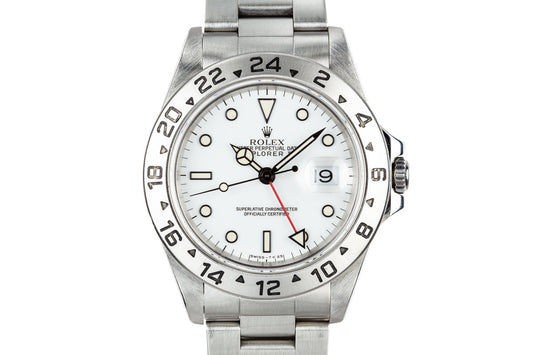 1998 Rolex Explorer II 16570 White Dial with Box and Papers