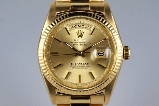 1969 Rolex YG Day-Date 1803 Champagne Tiffany & Co. Dial