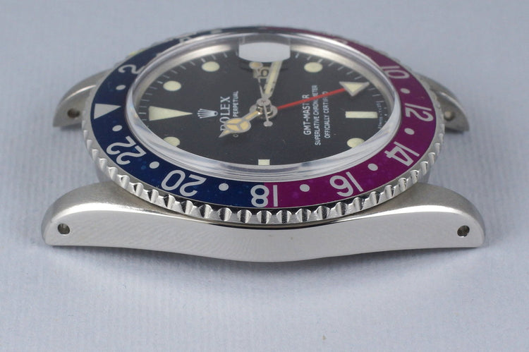 1967 Rolex GMT 1675 Mark I Dial and Fuchsia Insert with Box and Papers