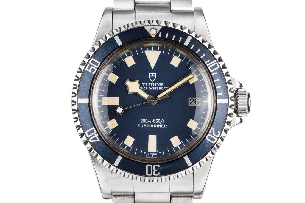 1981 Tudor Snowflake Submariner 94110 Blue Dial