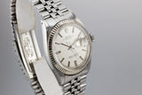 1972 Rolex DateJust with No Lume Silver Linen Dial