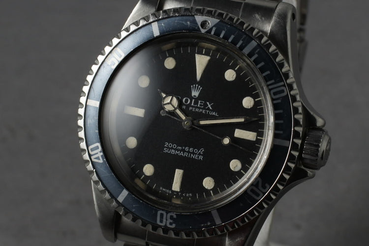1967 Rolex Submariner 5513 with Meters First Dial with Faded Insert