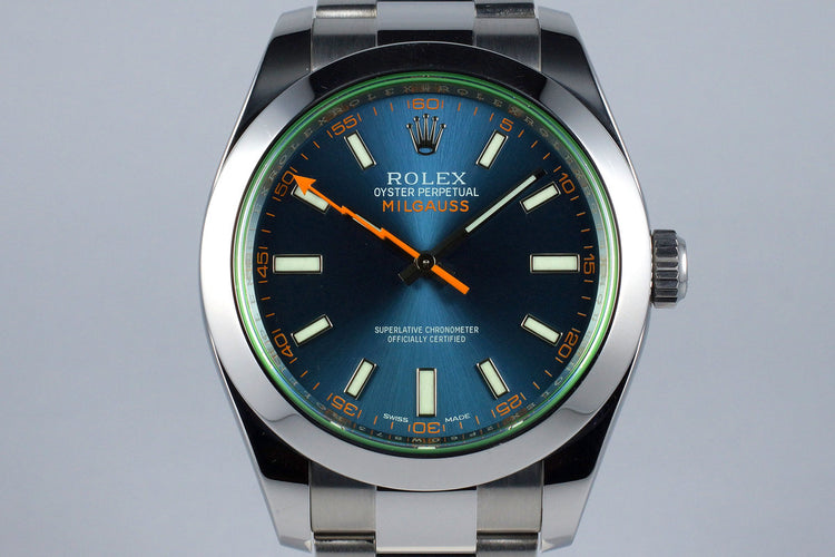2016 Rolex Milgauss 116400GV with Box and Papers