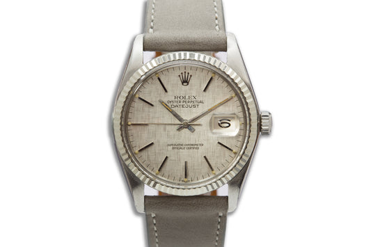 1983 ROLEX DateJust 16014 with Silver Linen Dial