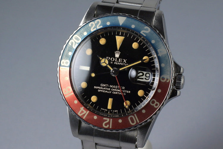 1966 Rolex GMT 1675 Glossy Gilt Dial