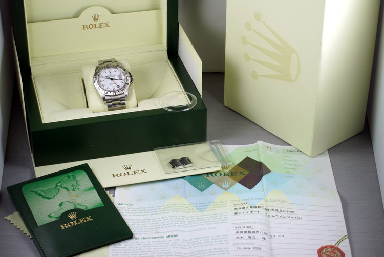 2003 Rolex Explorer II 16570T White Dial with Box and Papers